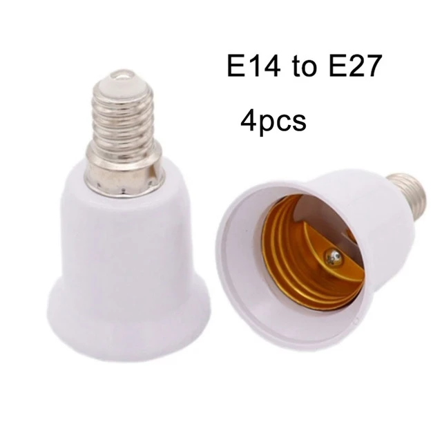 15 Pièces Adaptateur de Douille E14 vers E27, Adaptateur de Convertisseur  de Douille Base de Lampe
