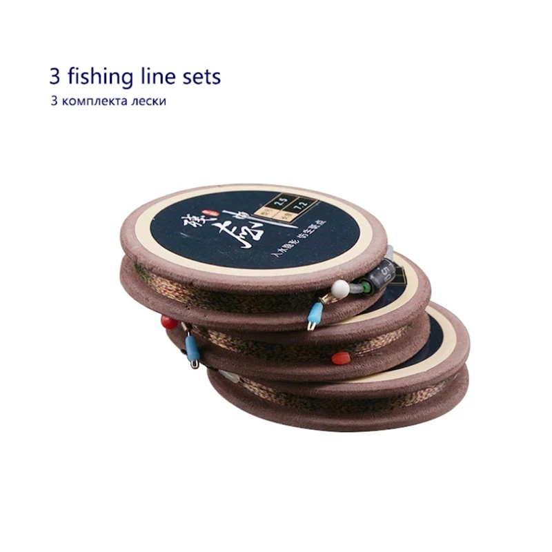 3 bobines de ligne de pêche haute résistance grand angle pour combinaisons de montage et forte