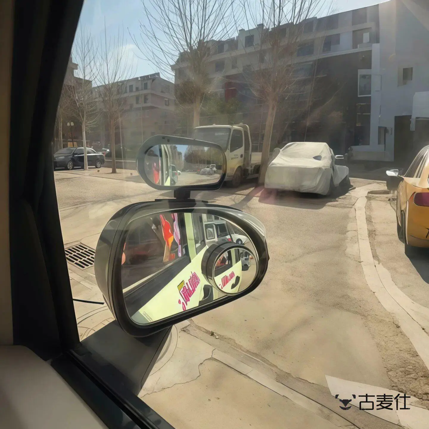 삼륜차 후방 보조용 각도 조절 가능 백미러, 사각지대 미러, 광각, 사륜차 설치 가능