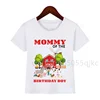 Boy Farm Animals Birthday Party Shirts Customized T Shirts Boys Any Name My Kids Shirts T Shirts Family Matching Outfits 2