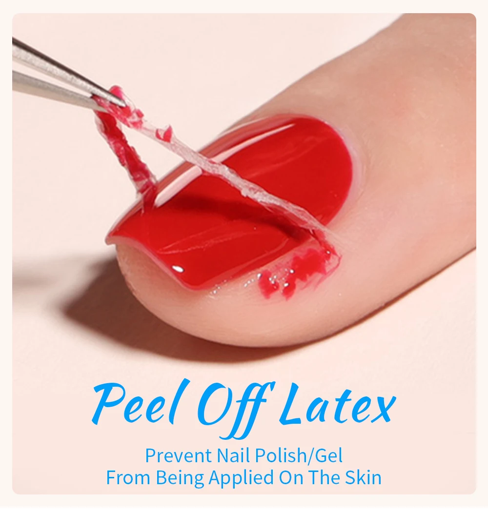 AWStorG 15ML Peel Off Latex Nail Polish Liquid Protect Anti-spill Fast Dry Odor-free Nail Edge Skin Care Protector For Nail Art