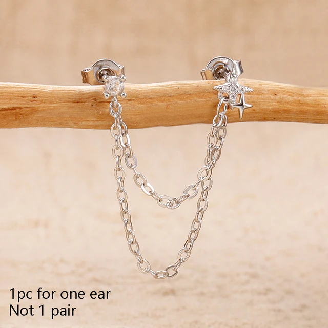 85853-da57c0.jpg 1 pièce 14K plaqué or cheval oeil chaîne gland Zircon boucles d'oreilles pour femmes géométrique minimalisme boucles d'oreilles bijoux accessoires