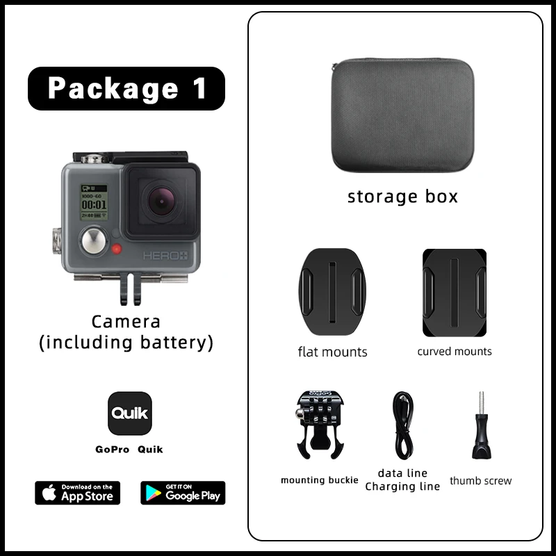 GoPro HERO + Plus LCD screen Action camera wireless wide