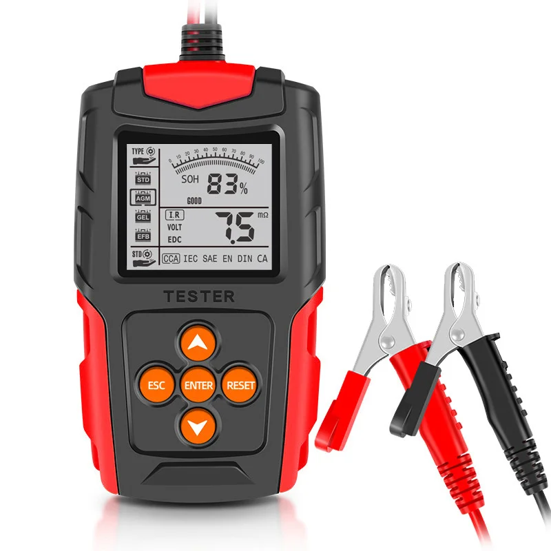 

Car Battery Tester 12V 24V Auto Battery Analyzer Charging Cranking Test Tools Battery Tester Battery System Detect for All Car