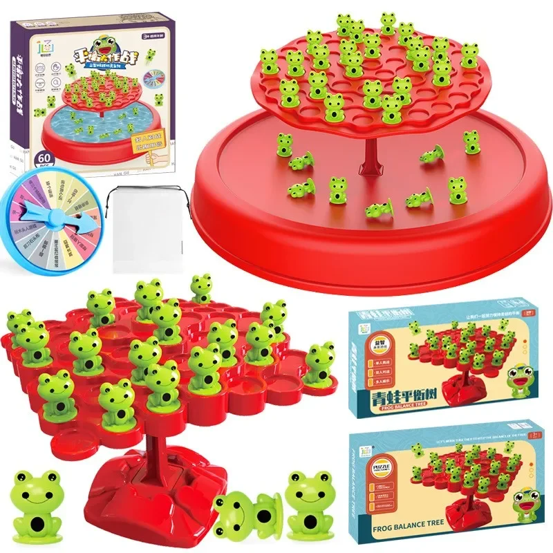 

Математическая игрушка Монтессори, балансировочная доска, пазл для детей, балансировочное дерево лягушки, развивающая настольная игра для взаимодействия родителей и детей