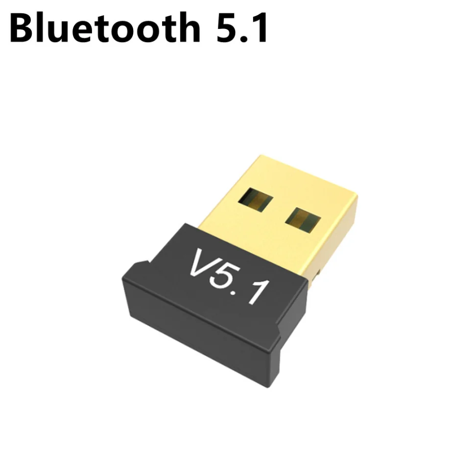 Grwibeou USB Bluetooth 5.1 5.0 Dongle Adaptateur pour PC Haut-Parleur Sans Fil Souris Clavier Musique Audio Bluetooth Émetteur Récepteur