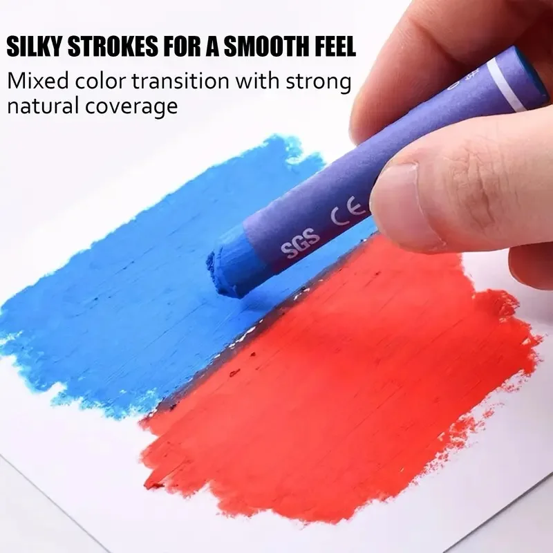 12-48pcs of Ultra-Soft Oil Painting Stick Set, Washable Macaron-Colored Crayons for Graffiti And DIY Art. 5