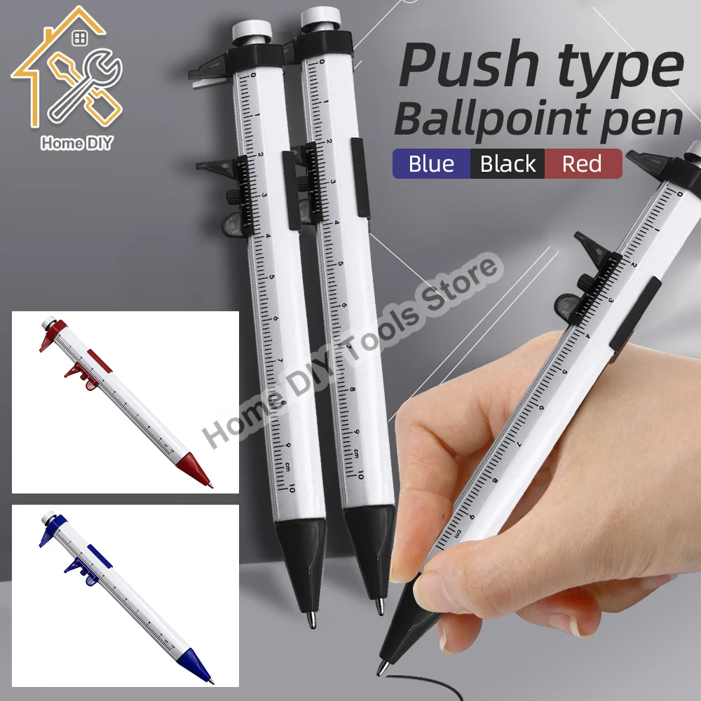 2Pcs Gel Pen Vernier Caliper, 10cm Metric Shock-Proof Measuring