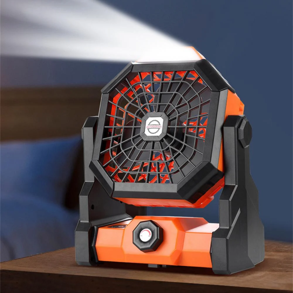 Camping Fan Com Luzes Led Para Tenda