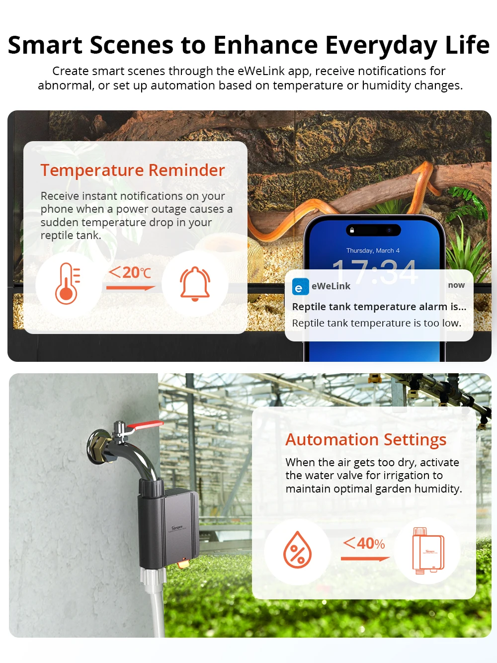 SNZB-02WD Zigbee LCD Smart Temperature Humidity Sensor IP65 Waterproof for Bathr