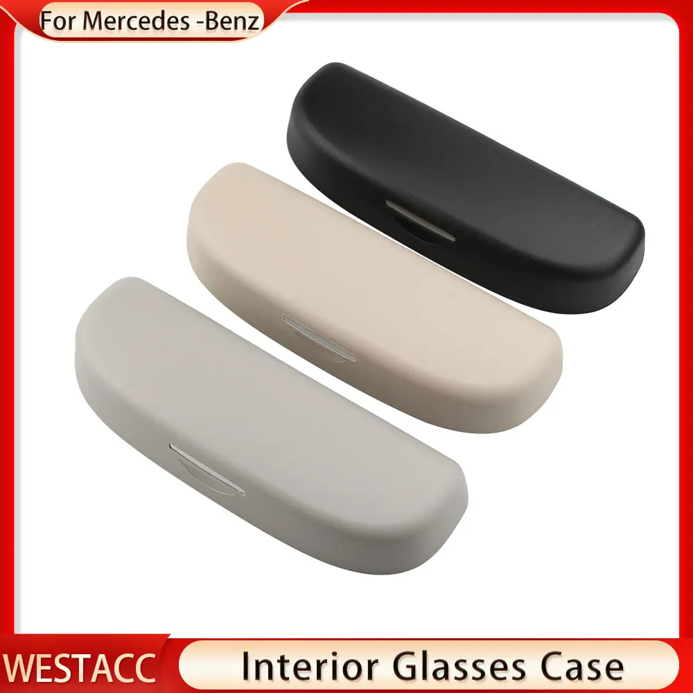 Car Sunglasses Box Glasses Case Holder for Mercedes Benz A B C Class W203 W204 W205 W168 W169 W176 W245 W246 Accessories