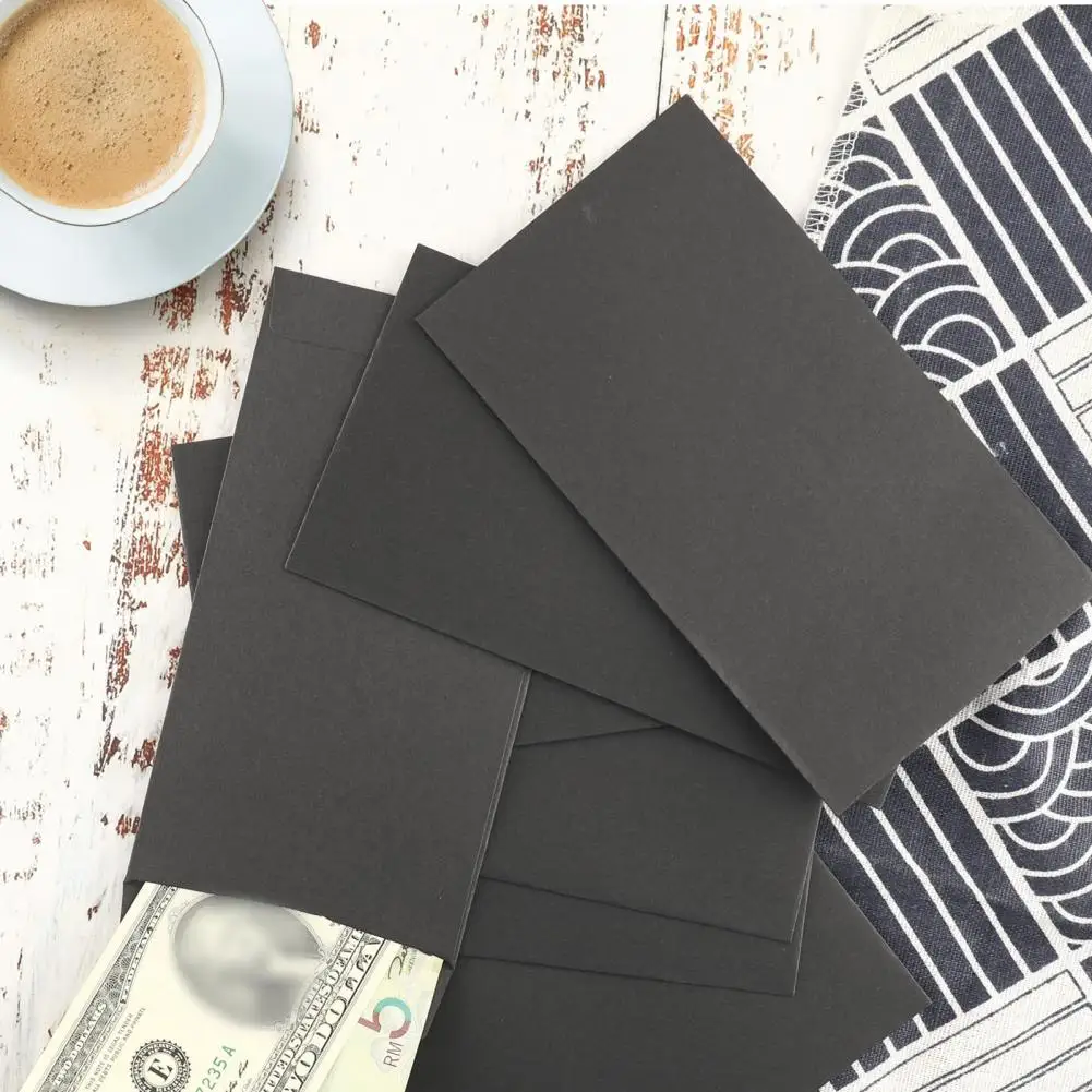 50Pcs Cash Envelopes Money Container Ultra-Thin DIY Coin Storage Envelopes Cash Storage Bags Kraft Paper Coin Pouches kraft paper envelopes