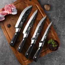 

Forged Hammered Boning Knife Multi-Function Kitchen Knife Stainless Steel Professional Meat Cleaver Slicing Knives Cooking Tools