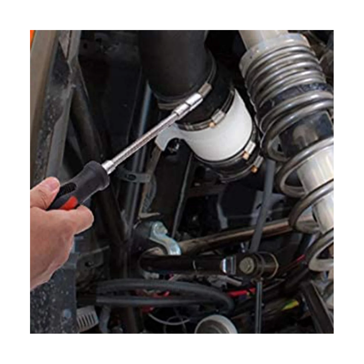 Belt Changing Tool With Clutch Cover Removal Tool Kit for Polaris XP/RZR XP4 1000/RZR S 900 Flexible Extension