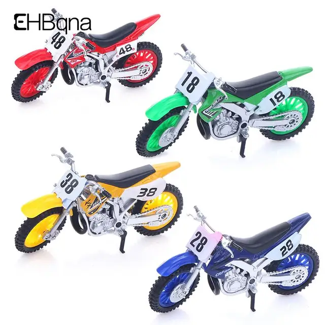 Simulated Alloy Motocross Motorcycle Model 1:18 Toy Adventure Imulation Alloy Motorcycle Model Home Decoration Kids Toy Gift 3