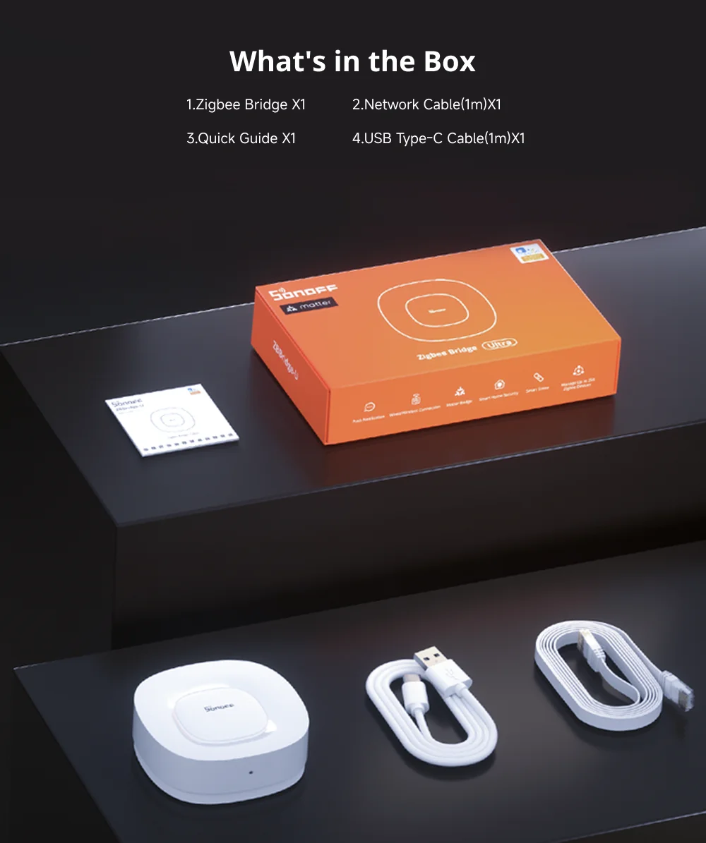 SONOFF ZB Bridge-U Zigbee Bridge Ultra Smart Matter Gateway Zigbee 3.0 Multi-Mode-Unterstützung 256 Geräte Funktioniert mit Alexa Apple Home – Detail 17