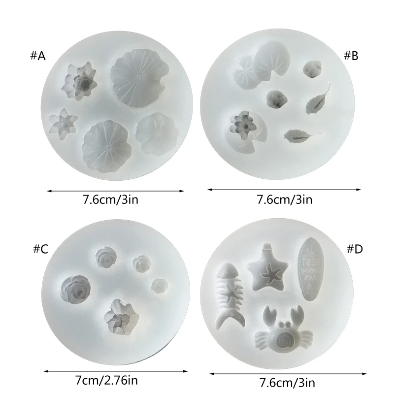 

Цветок лотоса, лист лотоса, силиконовые формы из смолы, мини-бутылка для дрейфующих рыб, эпоксидная Прямая доставка