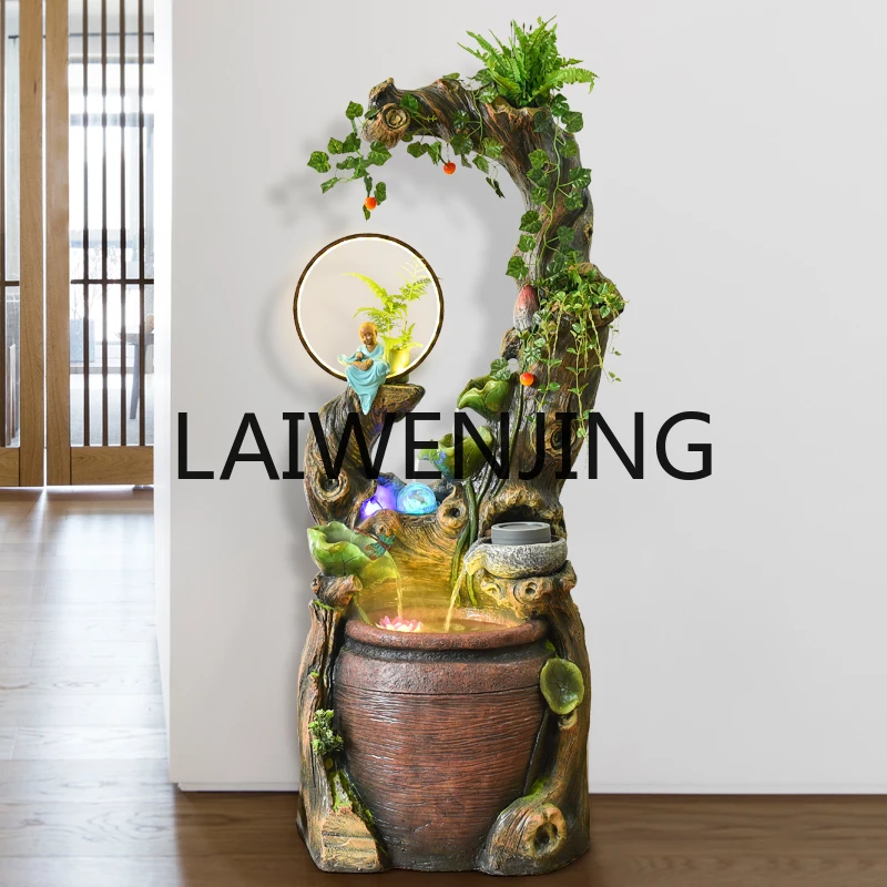

Zen Flowing Water Ornaments Lucky Fengshui Wheel Gourd Fountain Fish Pond Garden Courtyard Study Hotel Waterscape Decoration