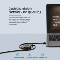 สายเคเบิลเครือข่ายกิกะบิตแบบพกพา แบบพับเก็บได้ แบบพกพา สายเคเบิลเครือข่ายคอมพิวเตอร์ประเภท 6 สำหรับการเดินทางในโรงแรม 5