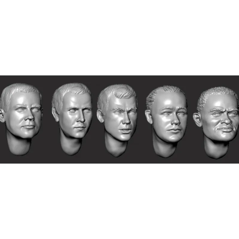 

1/35 Scale Resin Soldier Head Model Kit Collection Hobby Toys Hairy Heads 5 Unassembled and Unpainted 019x