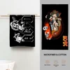 A-AC D-DC Band Towel Luxury Bathroom Hand Towels Cotton and Microfiber Back Personalized Gift Towel 1