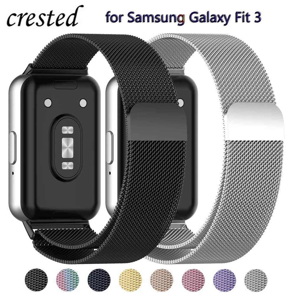 

Ремешок «Миланская петля» для Samsung Galaxy Fit 3, металлический браслет из нержавеющей стали, магнитный браслет для Galaxy Fit3