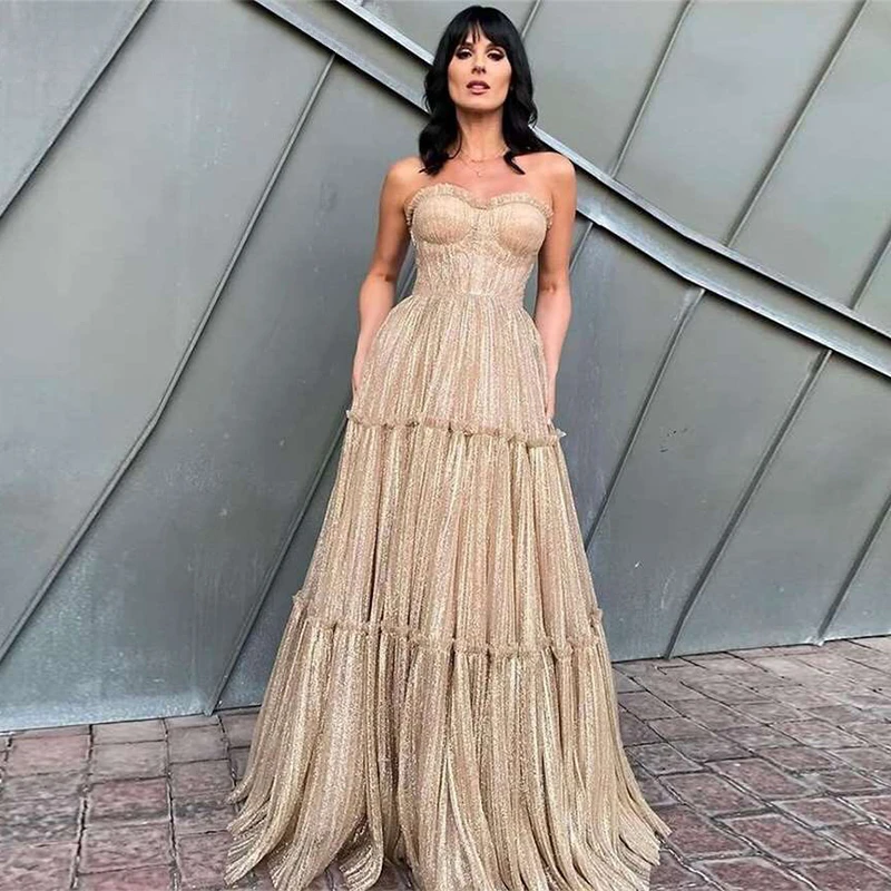 

Elegant Gown Evening Dress Wedding Cocktail Dresses for Day and Night Party Robe Formal Long Luxury Suitable Request Prom Women