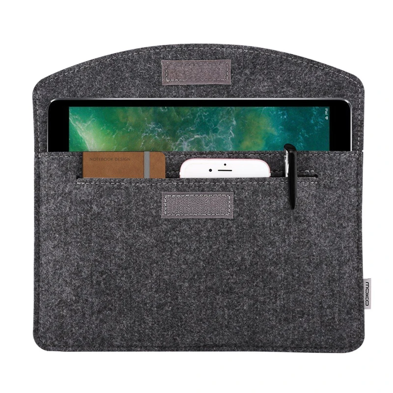 Premium Wool Felt Shockproof Tablet Sleeve for 10 to 11 Inch Devices