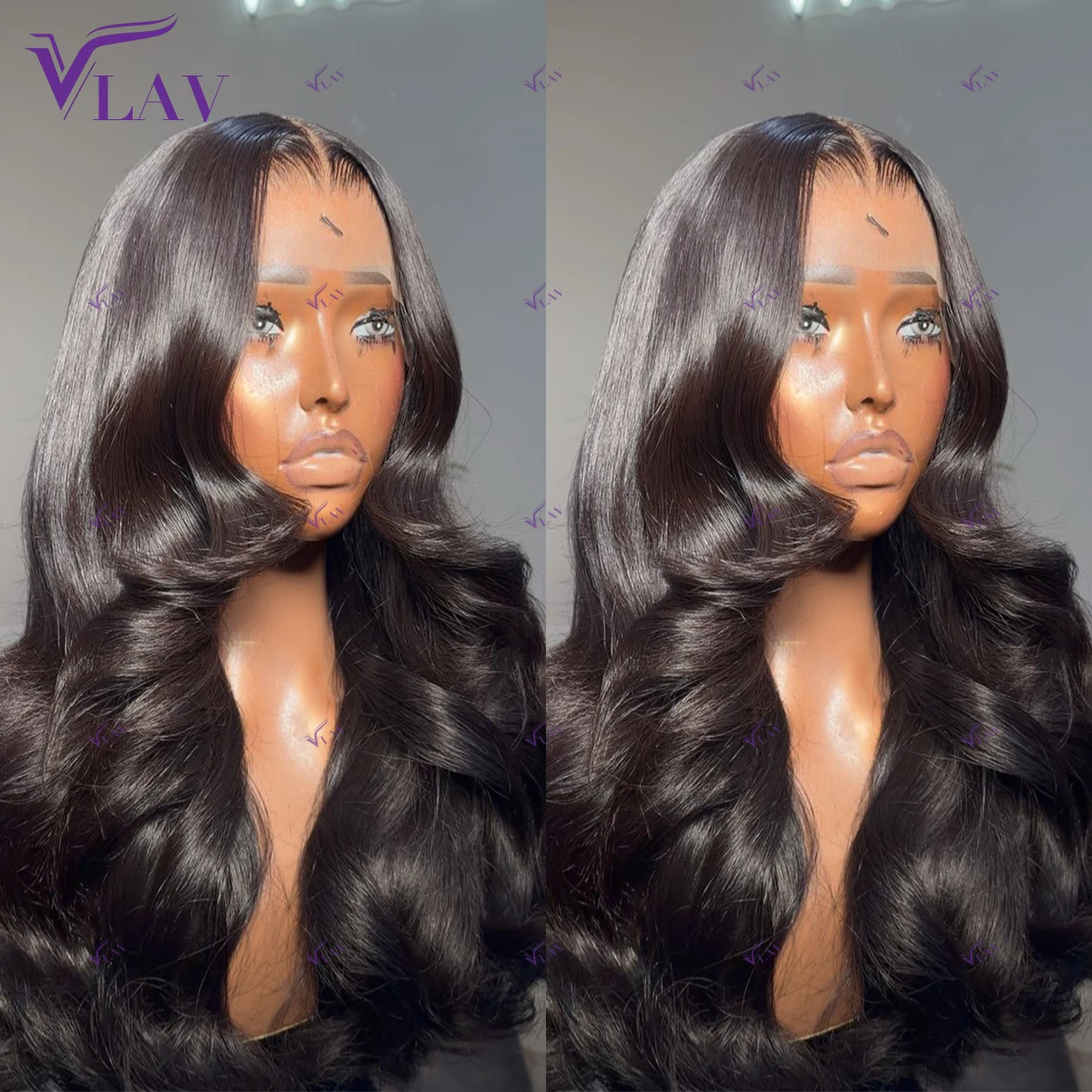 Parrucche senza colla 13x6 HD Lace Frontal Preplucked Body Wave con linea frontale Lagos Hairline, in capelli umani, 360 HD Lace, pronte da indossare, 100% capelli umani - immagine 4