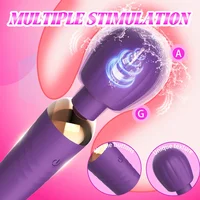 Leistungsstarker AV-Vibrator, Nippel-Klitoris-Stimulator, 10 Geschwindigkeiten, G-Punkt-Massagegerät, Zauberstabdildo, weiblicher Masturbator, Sexspielzeug für Frauen 2