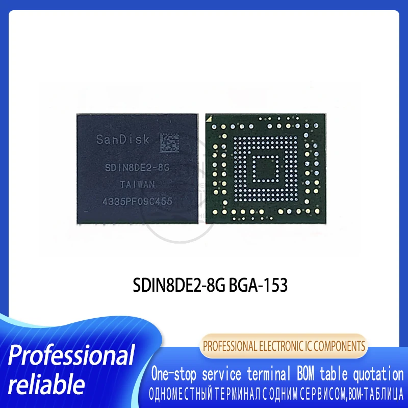 1 5pcs sdin8de2 8g sdin8de2 8g emmc bga153 nand flash memory ic chip used inquiry before order 1-5PCS SDIN8DE2-8G SDIN8DE2 8G eMMC BGA153 NAND flash memory IC chip Used Inquiry Before Order