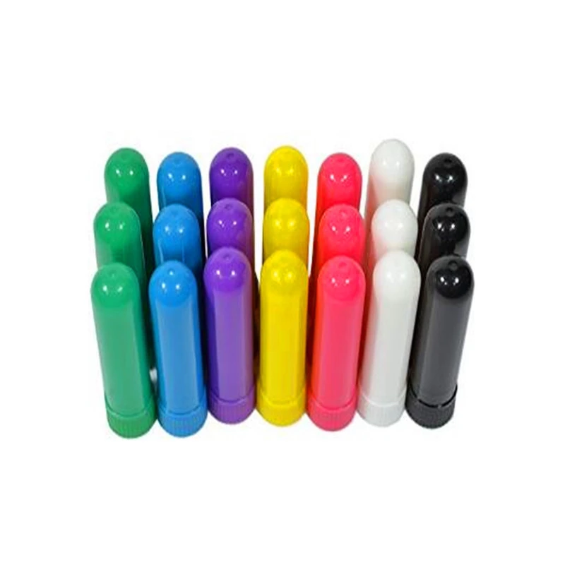 

30Pcs White Empty Nasal Inhaler Tubes With Wicks Refillable Blank Nasal Inhaler Container For Perfume Essential Oil Aromatherapy
