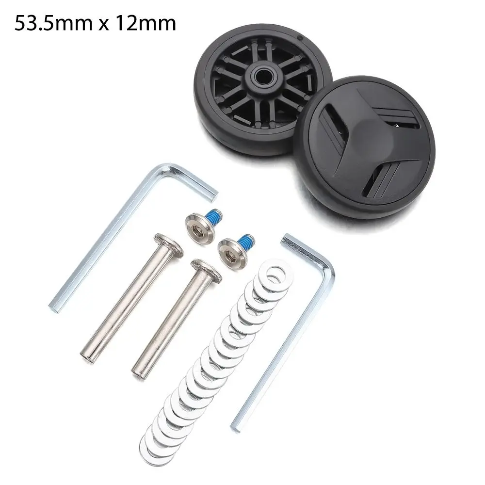 Silent Travel Luggage Wheels Repair Kit with Screws - Spare Parts