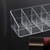 Clear 12 Grid Lipstick Stand Case Makeup Organizer Storage Box Lipstick Display Stand Holder Cosmetic Jewelry Organizer Box 2