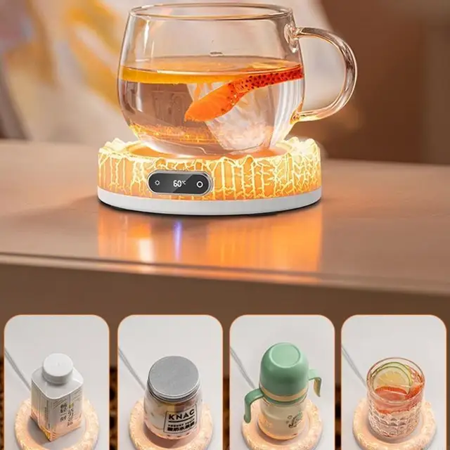 Y98B Electric Beverage Heater with 4 Heating Levels Waterproof Heating Plate Heating Suitable for Water Milk Beverage 5