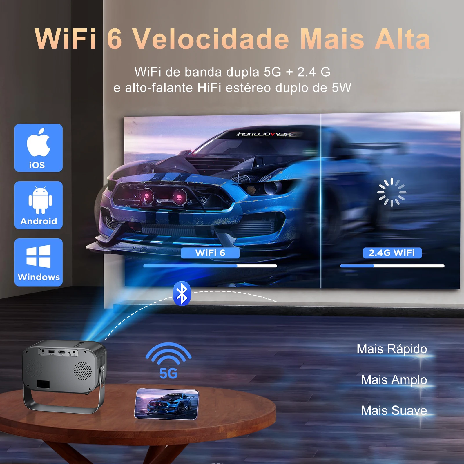 ApexTPZDSSY 안드로이드 11 P28B 프로젝터 4K WIFI BT 지원 1080P 스마트 홈 시네마 극장 비머 영화 에어플레이 미라캐스트 프로젝터
