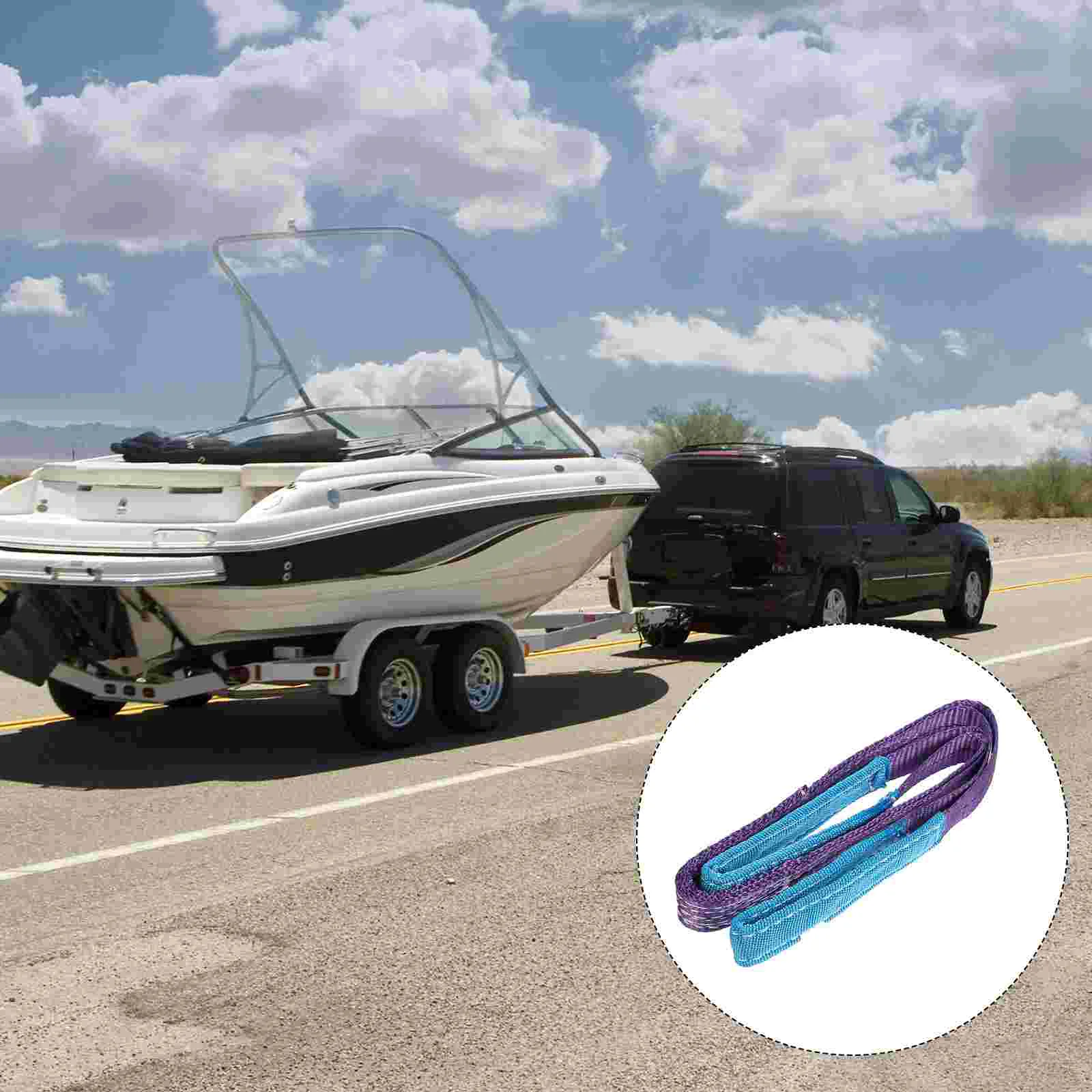 

Flat Sling Load Fastening Straps Cargo Slings Ton Lifting Slingbar for Loading Webbing Heavy Duty Double Goalkeeper Hold