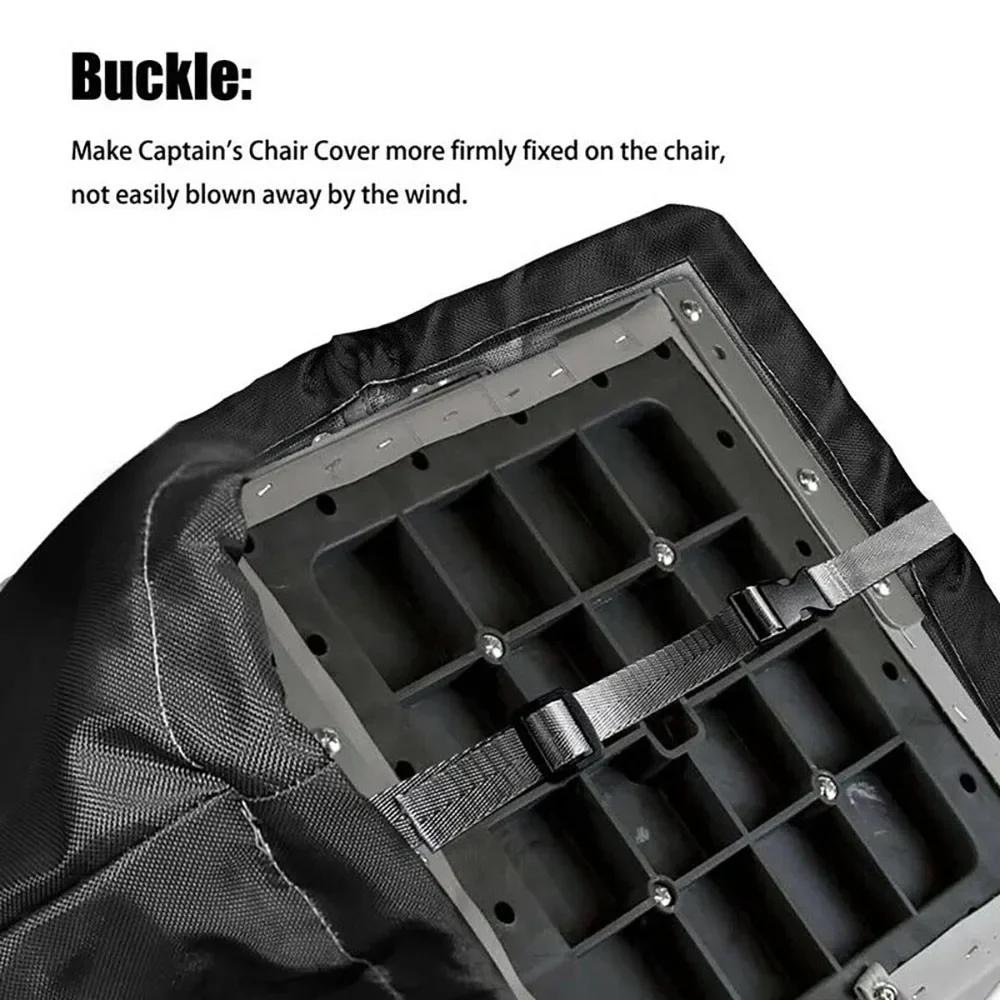 Premium Boat Folding Seat Cover 210D Oxford Fabric Waterproof Tear Resistant Trailerable Fishing Chair Protector
