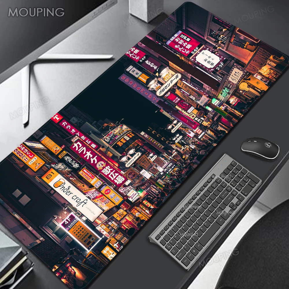 

Keyboard Mat Japanese Mouse Pad Neon Desk Pad Mousepad 90x40 Mouse Mat Xxl Mouse Desktop Big Office Carpet Mausepad Deskmat 80