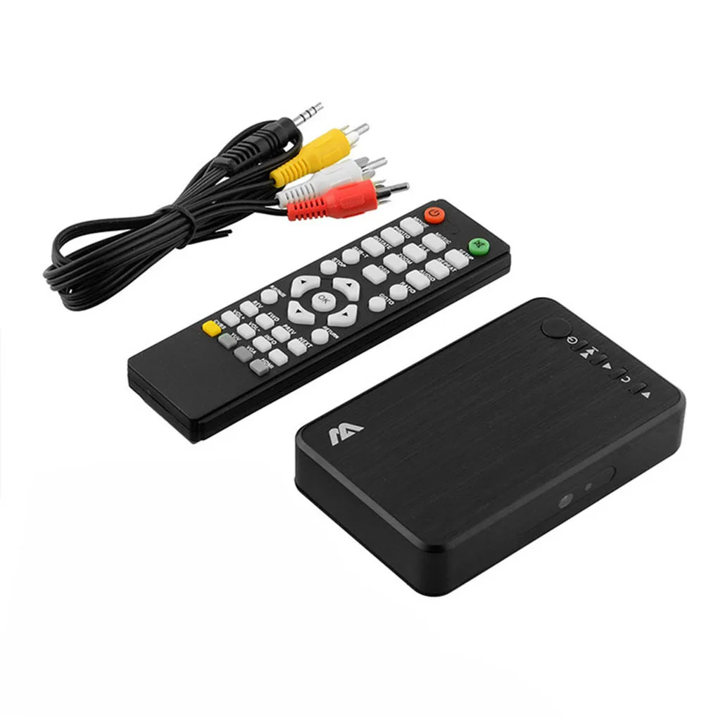 Full HD Media Player 1080P Resolution USB External HDD Multimedia Player with HD VGA AV Output  US Plug