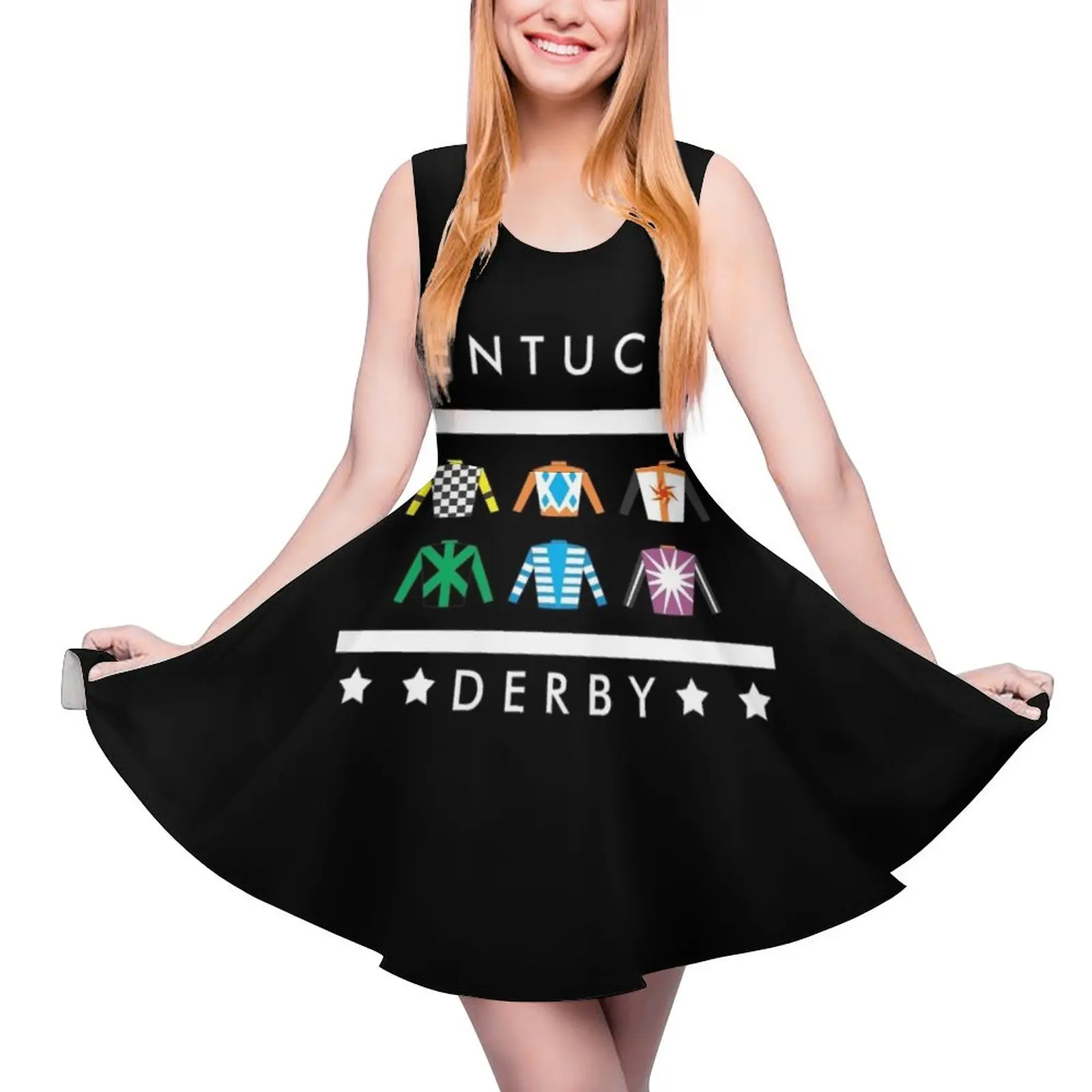 Kentucky Derby Day Sleeveless Dress Womens summer suit Female dress prom dresses 2024