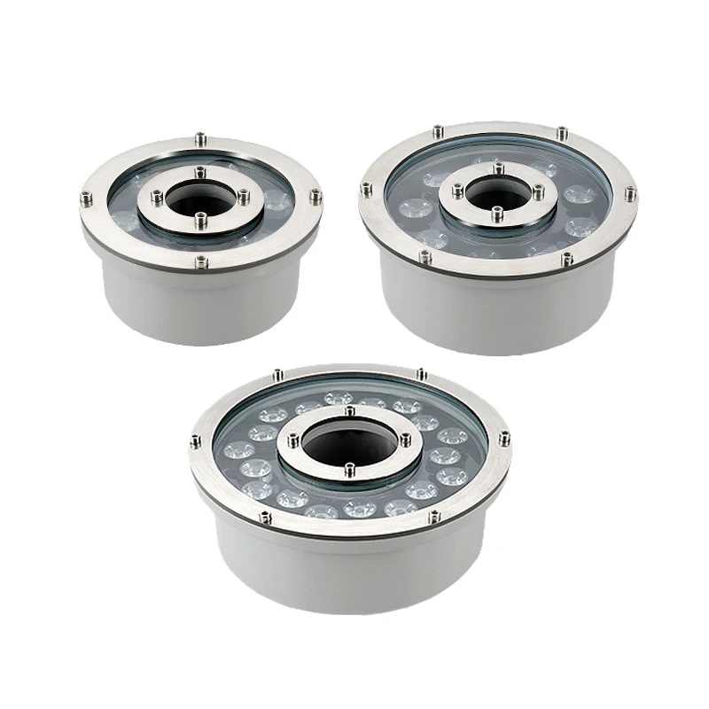 8pcs AC12V 24V DMX512 Underwater Light Fountain 6w 9w12w 15w 18w RGB RGBW External Control Ip68 For Garden Yard Pool 3
