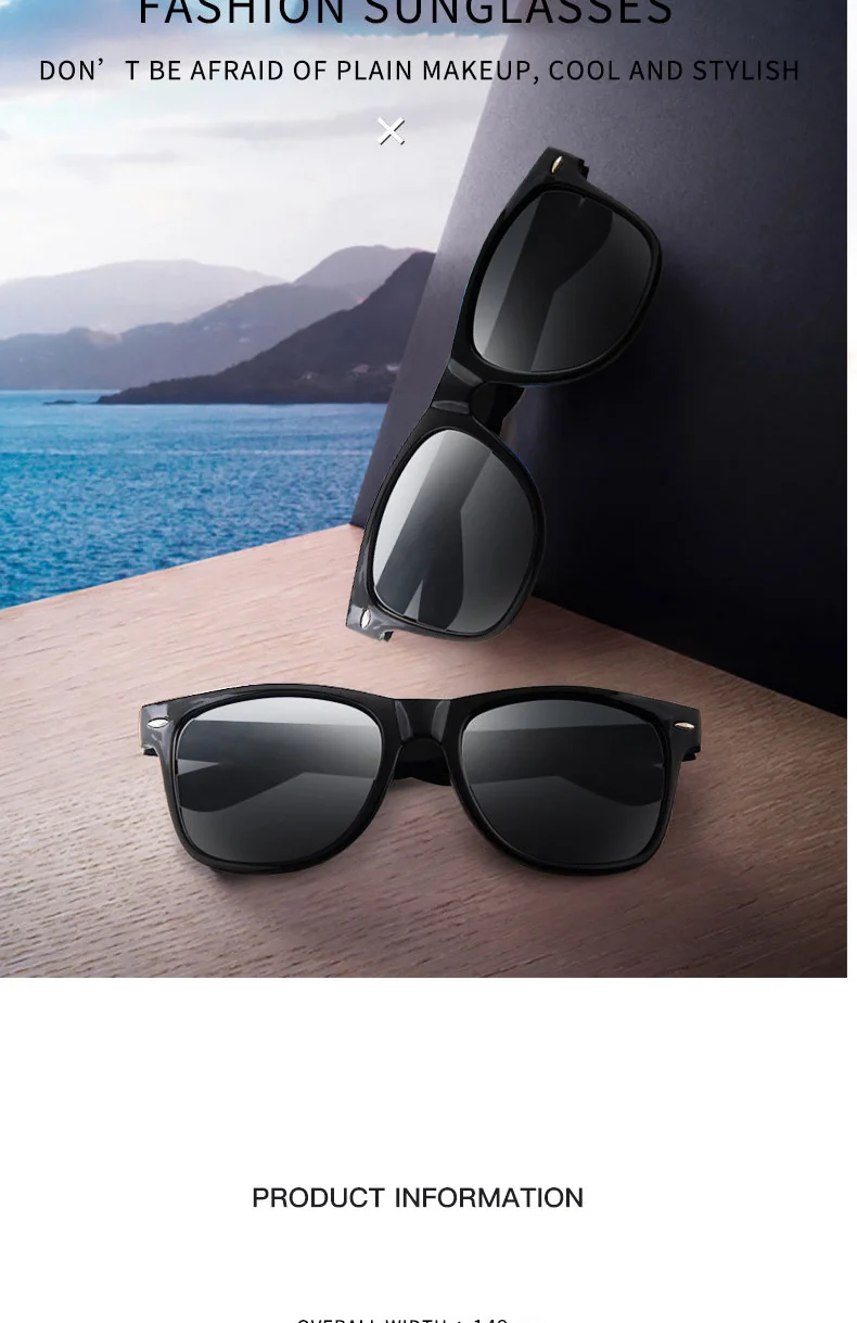 Werbe sonnenbrille im klassischen Stil Unisex Sonnenbrille billige Sonnenbrille – Detail 1