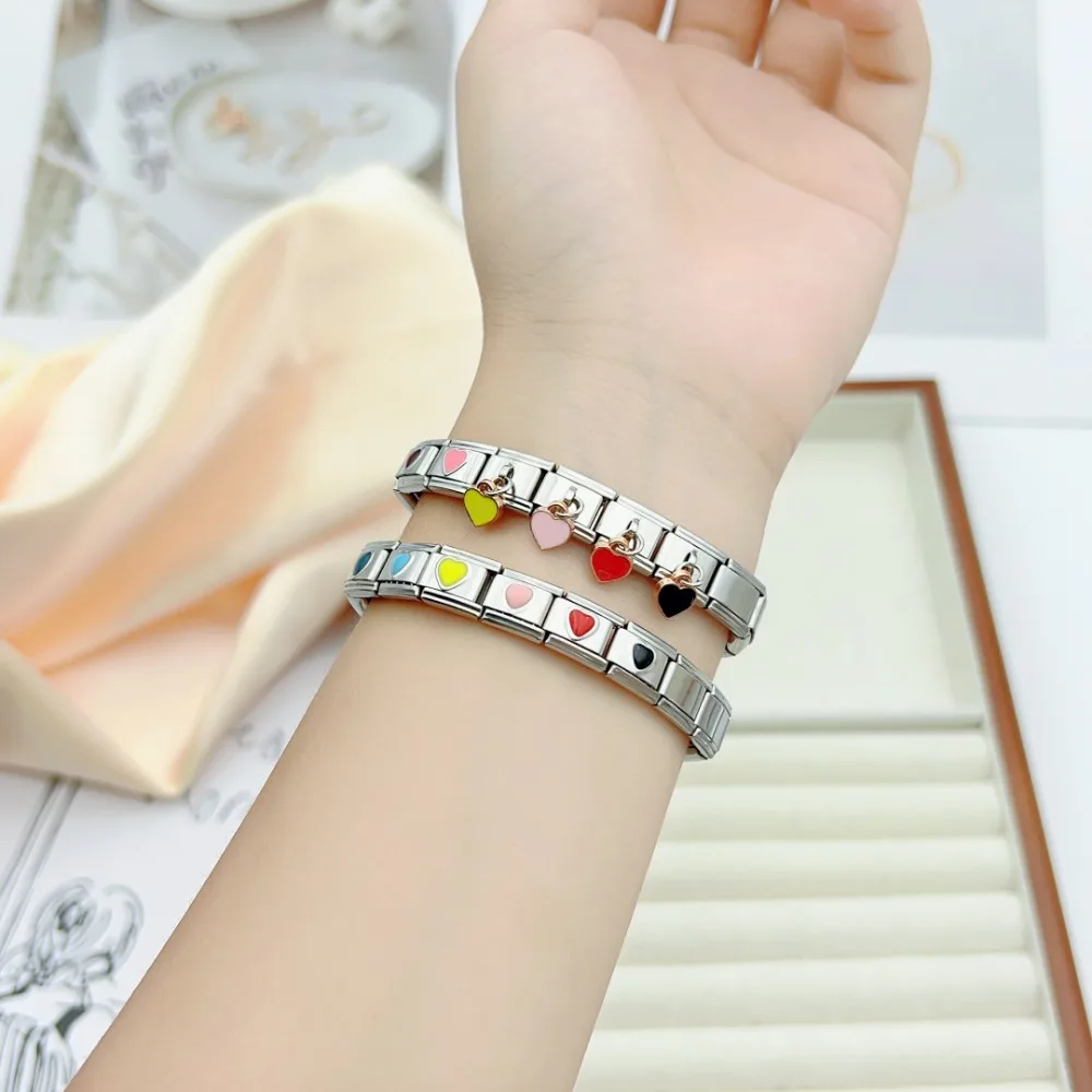 Italian Bracelet Charms 9mm Stainless Steel Italian Charm Link