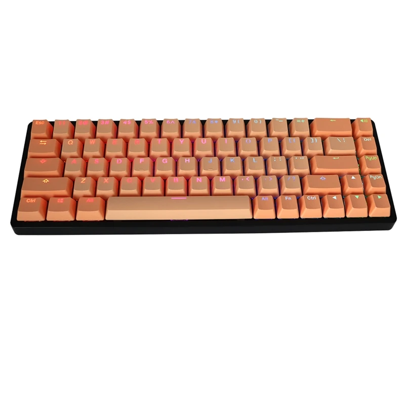 

124 Keys PBT OEM Mechanical Keyboard Keycaps Translucent Backlight for Key S