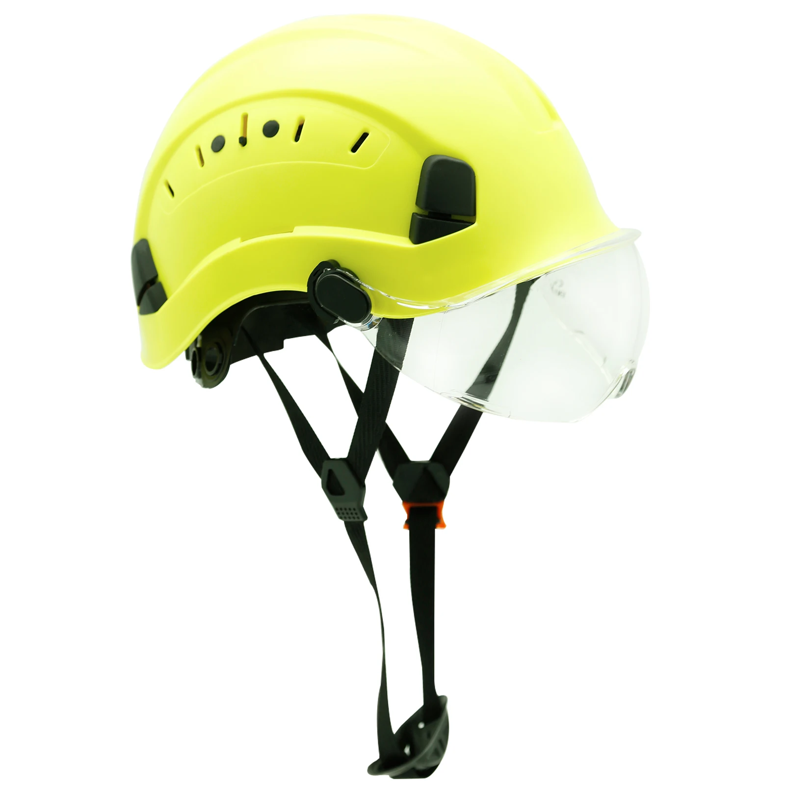 Safety Helmet With Goggles Abs Construction Work Cap Protective Hard