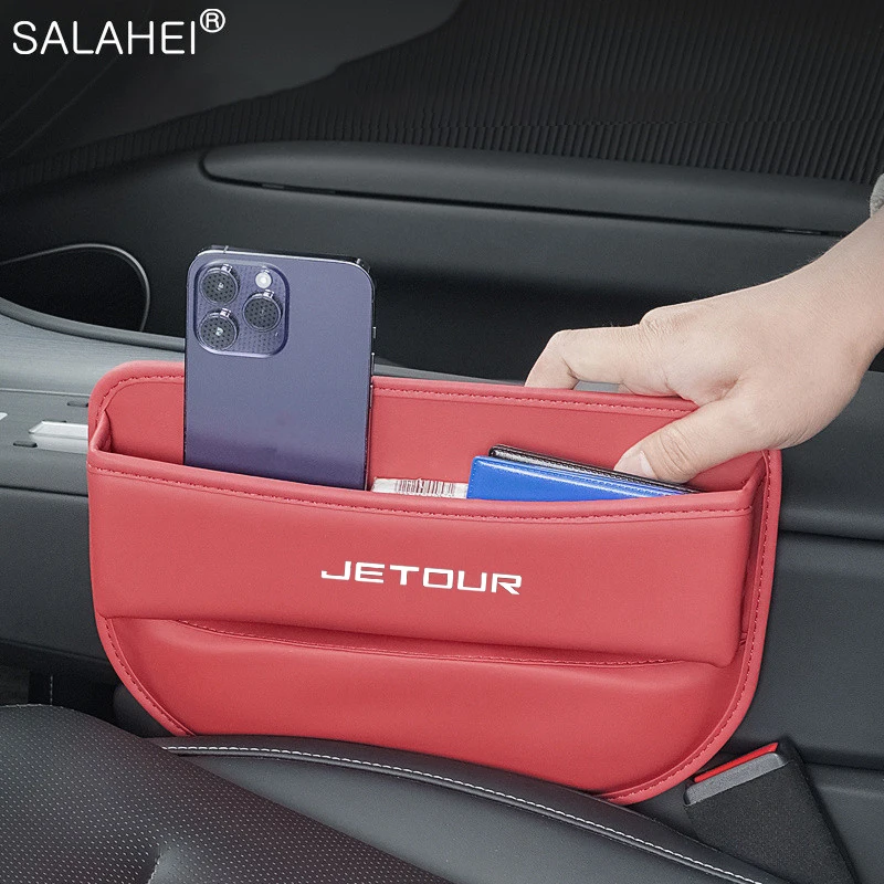 

Leather Car Seat Gap Organizer Console Crevice Filler Side Storage Box For Chery Jetour X70 X70S X90 X95// X70 Plus Accessories