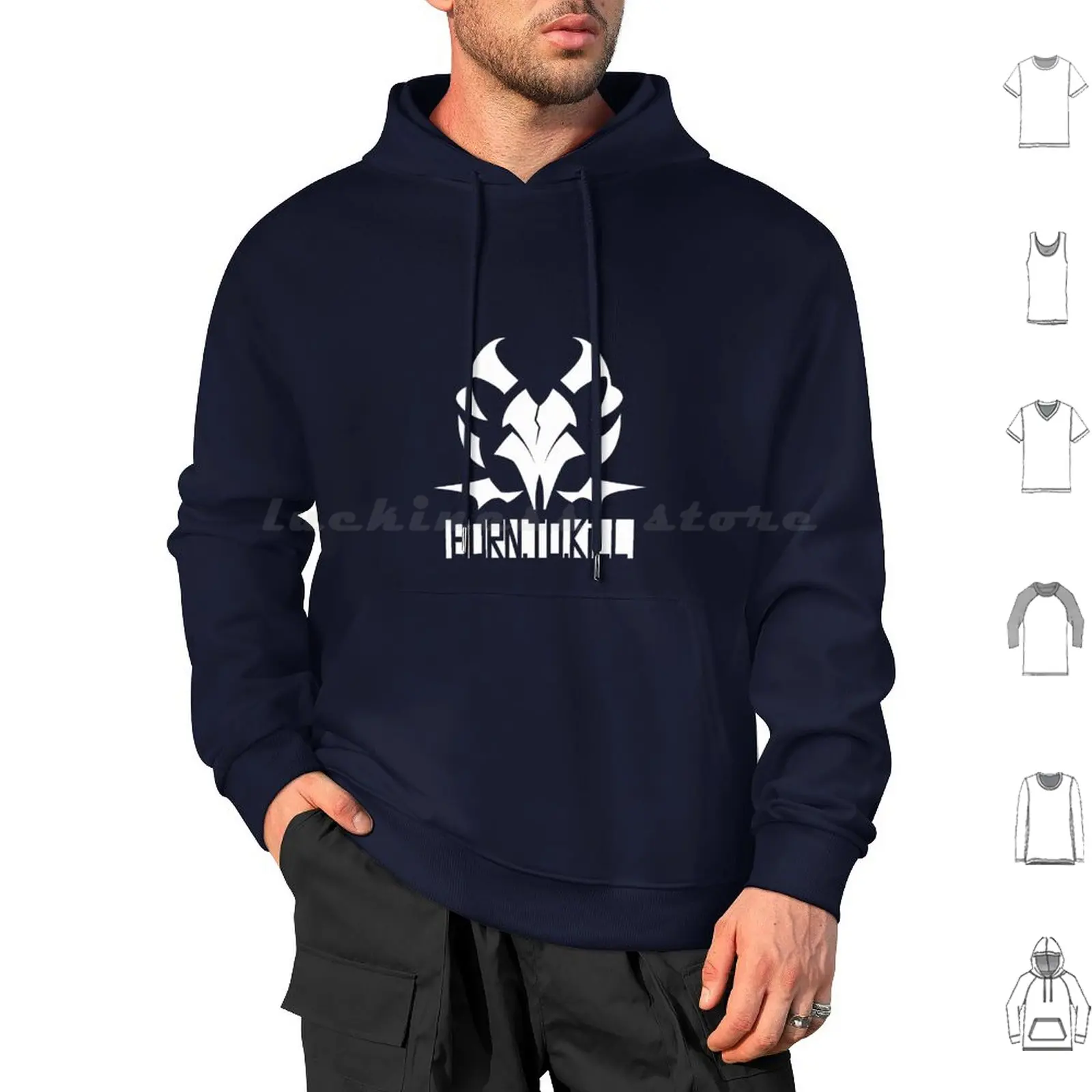 Onikata Kayoko ( Blue Archive ) Born To Kill Hoodie cotton Long