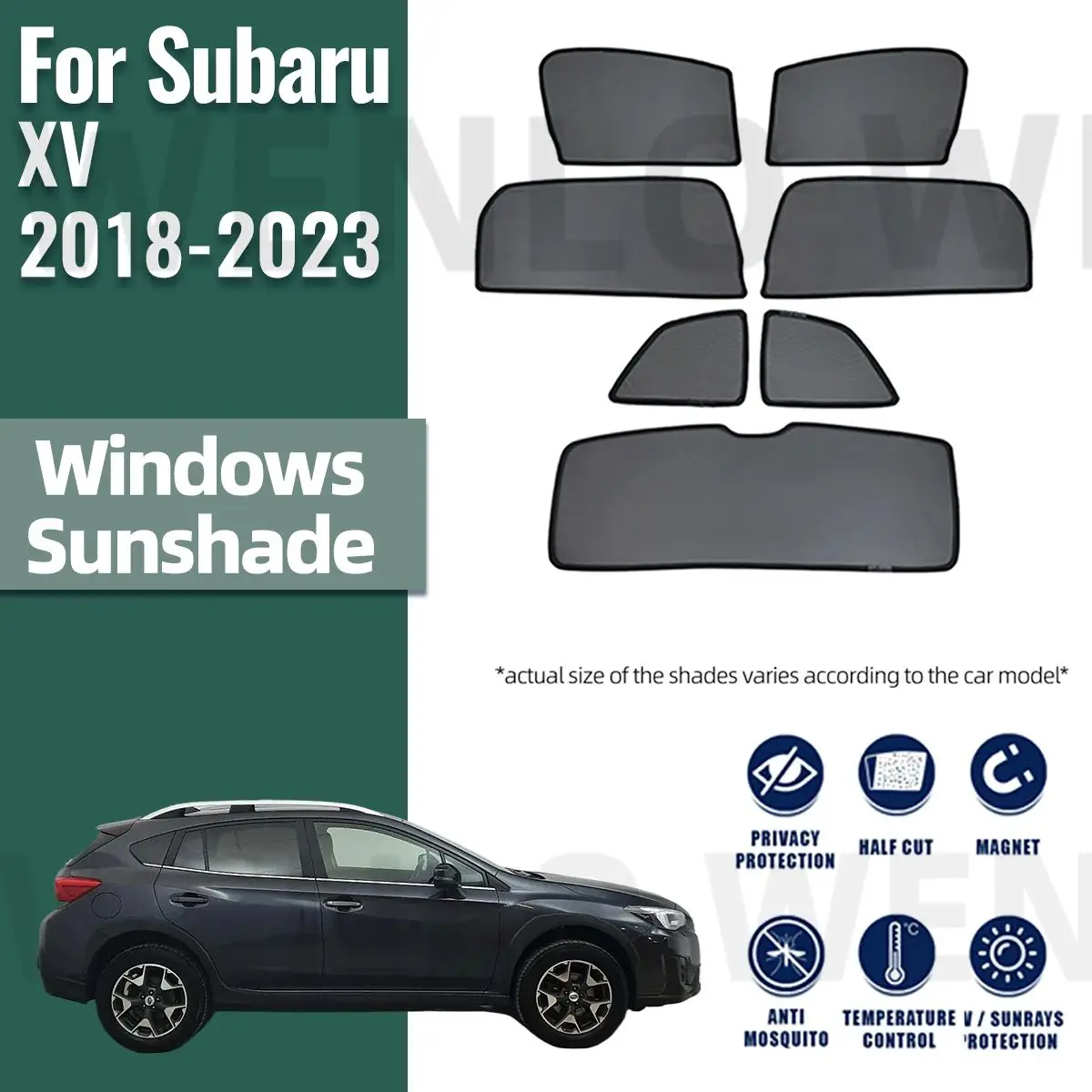 ForSubaruXVCrosstrekGT20182023RearSideWindowSunShadeCar