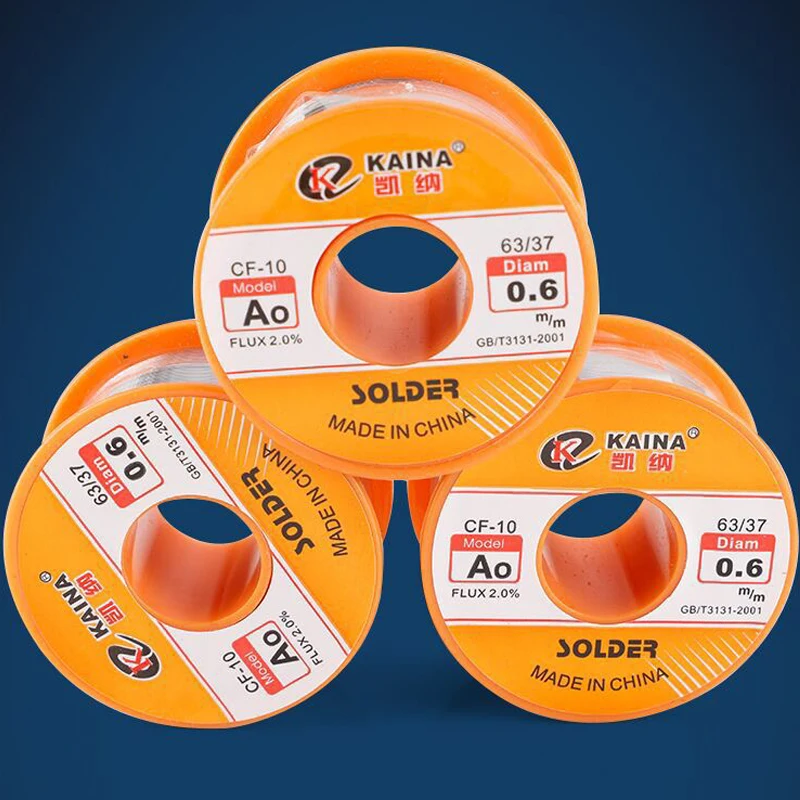 Soldering Wire 50/100g Rosin Solder Wire Tin B-1 63/37 CF-10 Flux 2.0% 0.5/0.6/0.8/1.0/1.2/1.5/2.0mm Welding Soldering Iron Cord Reel